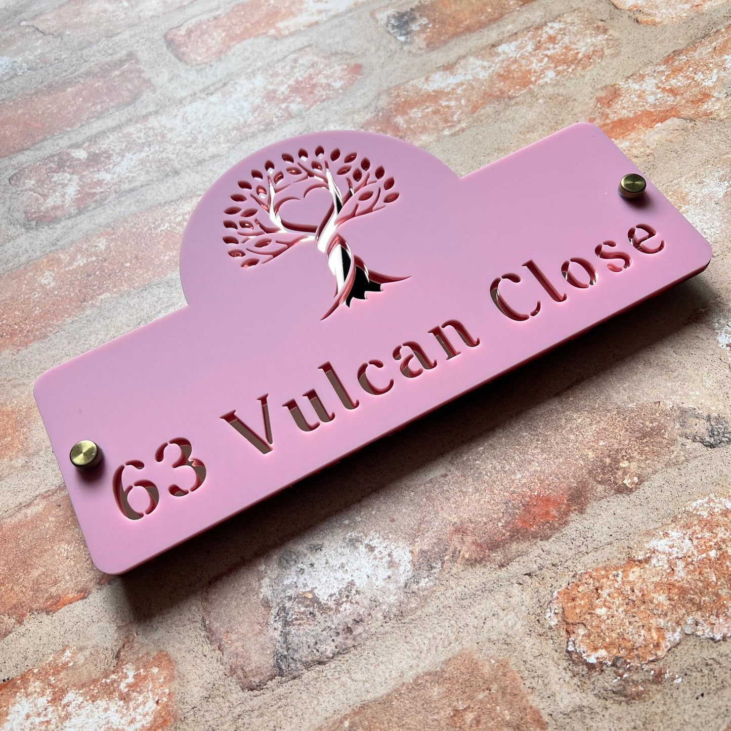 Family Tree House Sign, custom address plaque