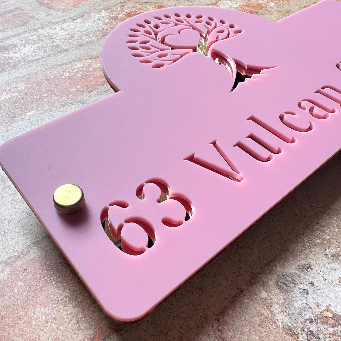 Family Tree House Sign, custom address plaque