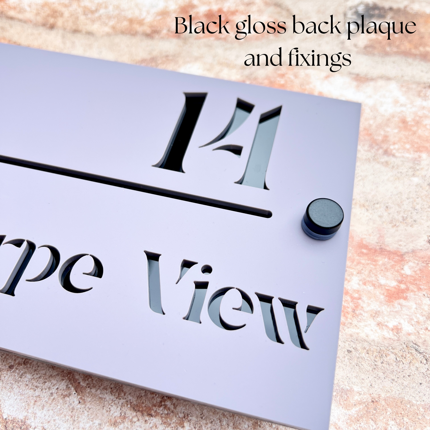 Contemporary House Sign, custom address plaque