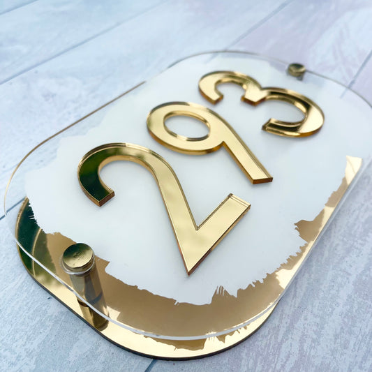 White House Sign, custom address plaque