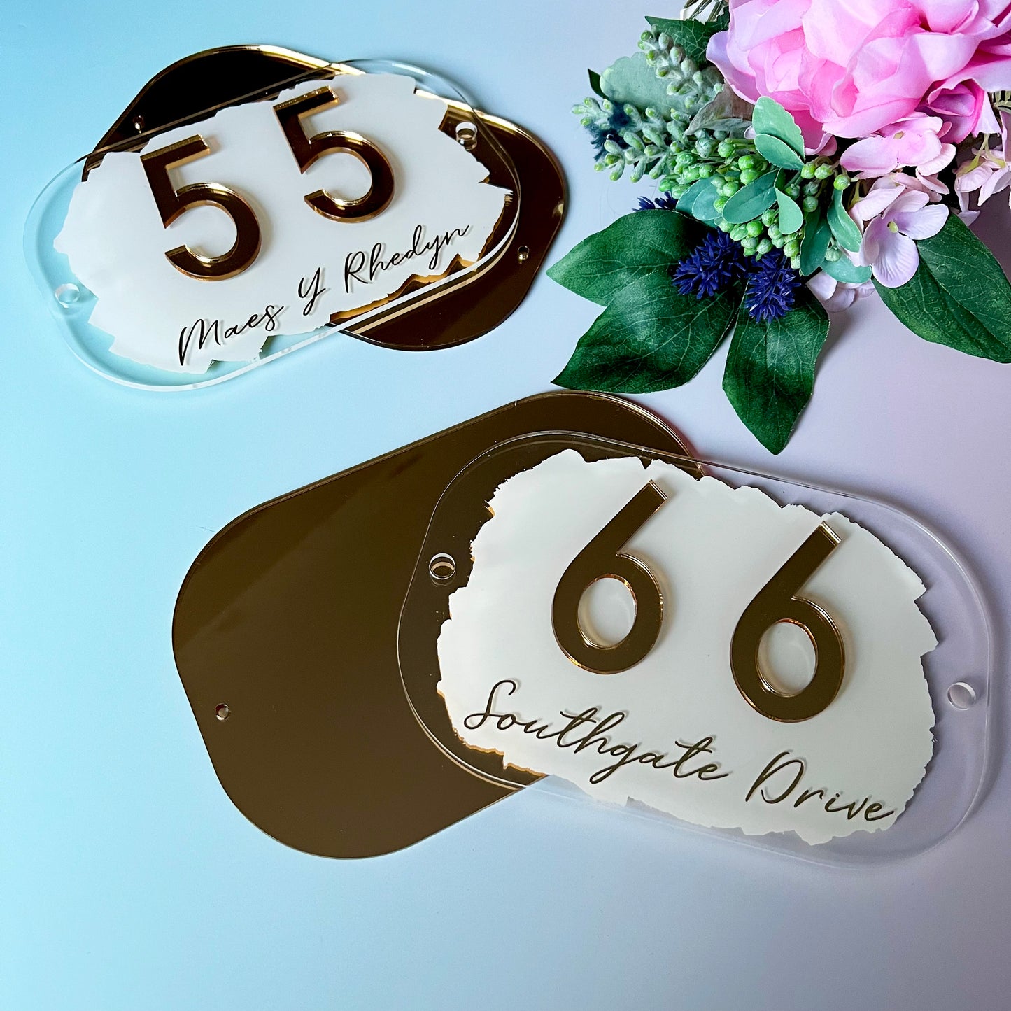 White House Sign, custom address plaque