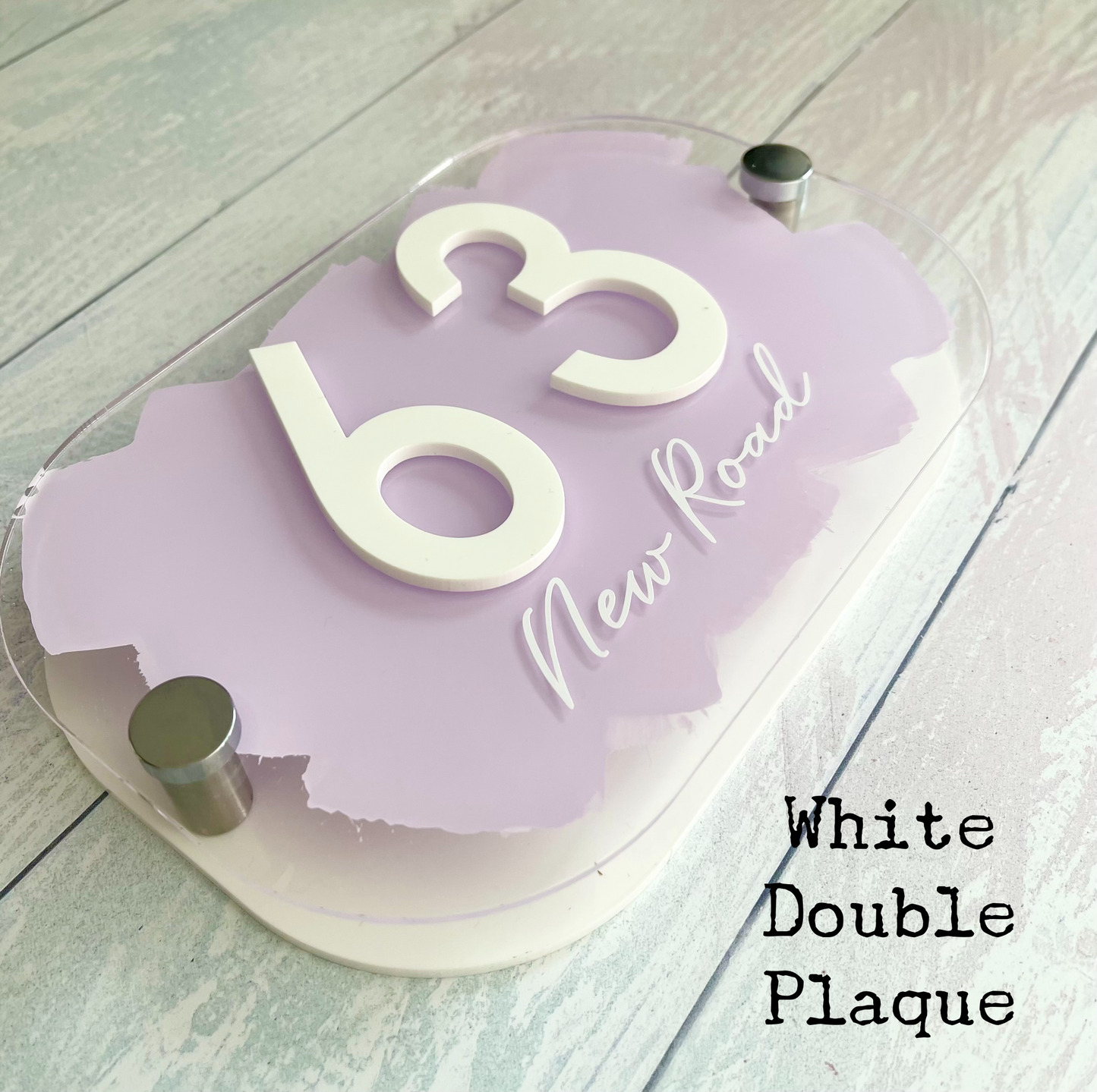 Lilac House Sign, custom address plaque