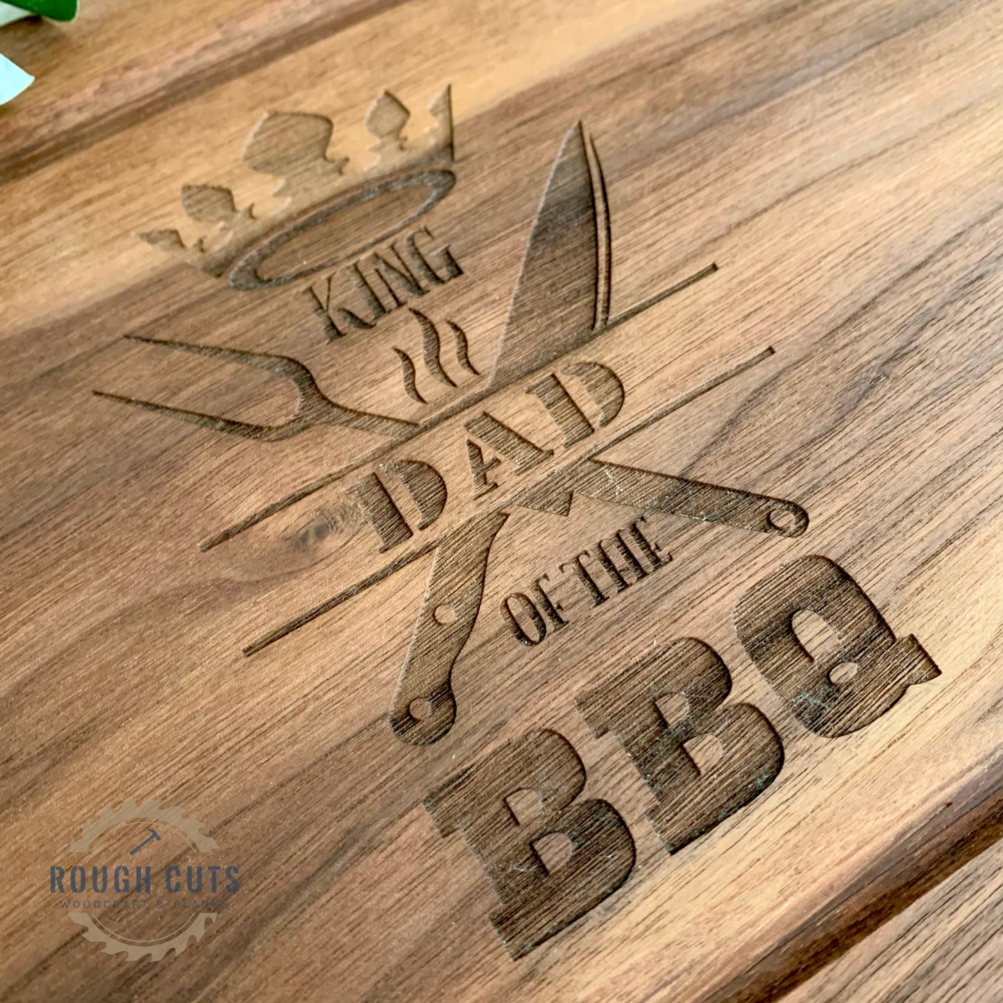 King of the BBQ Cutting Board, personalised chopping board