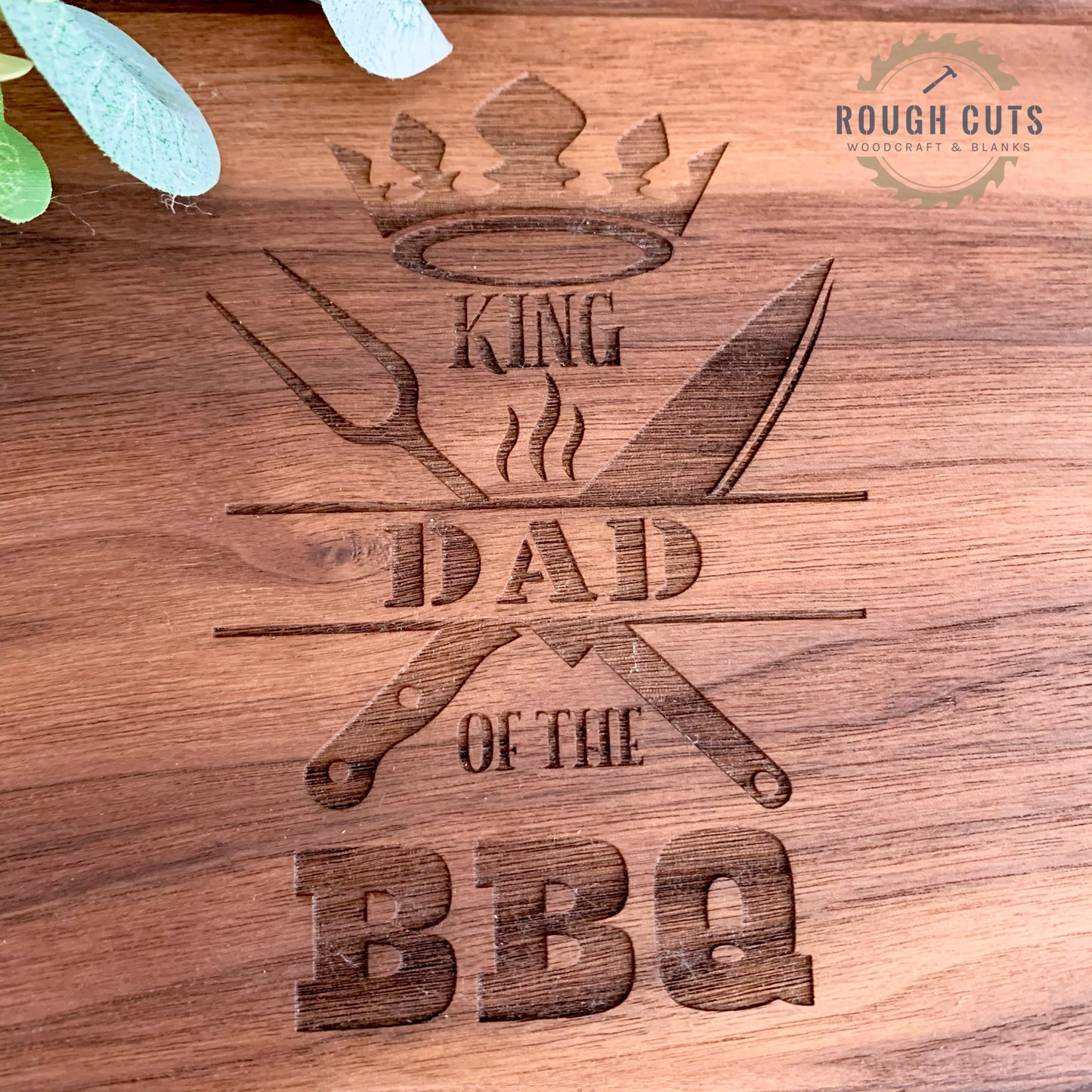 King of the BBQ Cutting Board, personalised chopping board