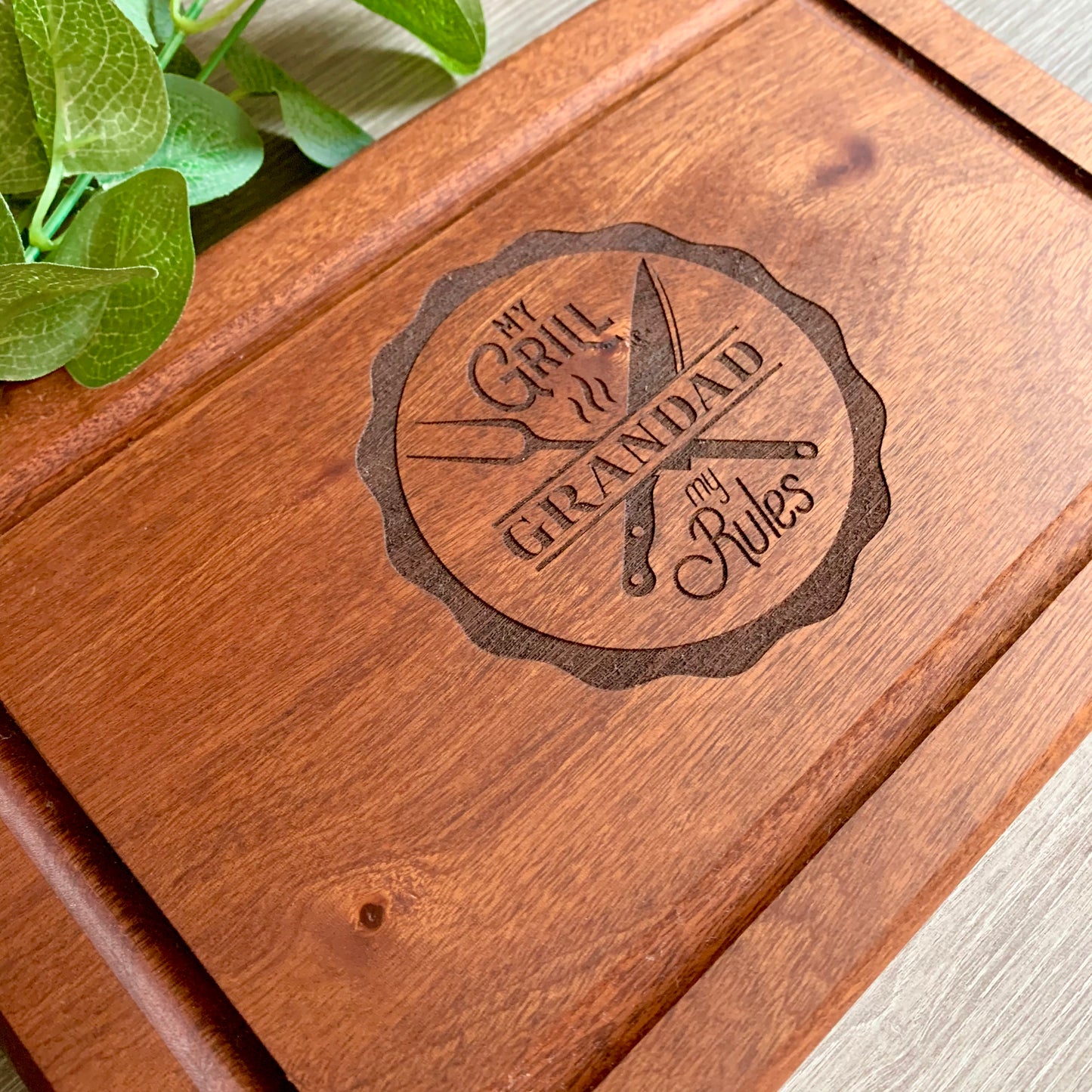 My Grill My Rules Cutting Board, personalised chopping board
