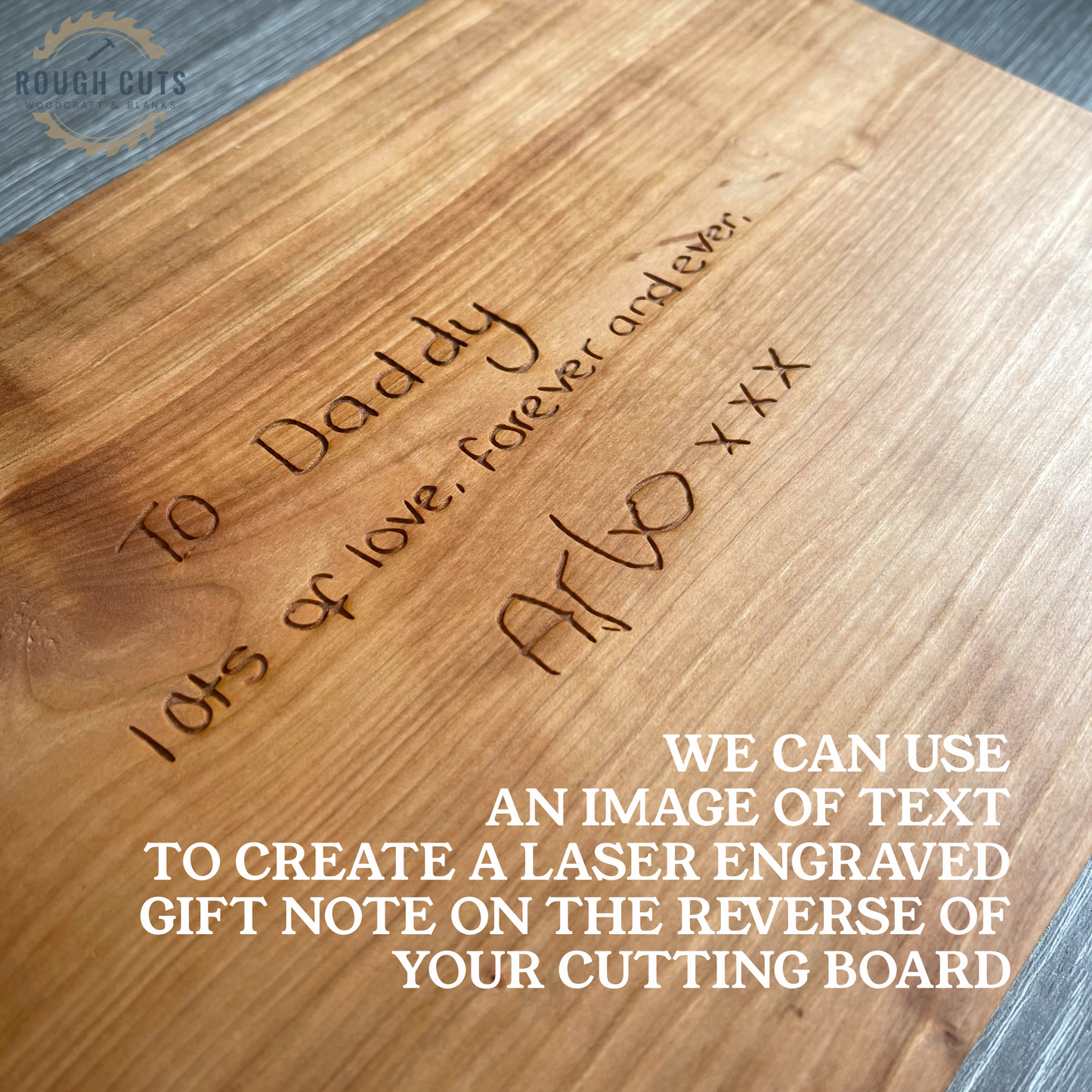 King of the grill Cutting Board, personalised chopping board