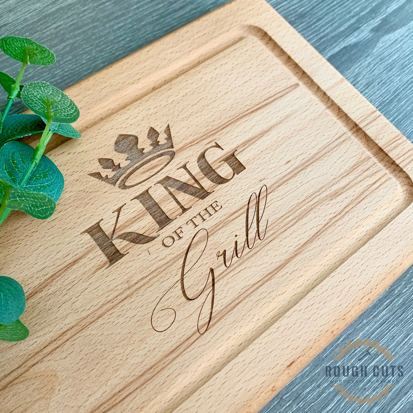 King of the grill Cutting Board, personalised chopping board
