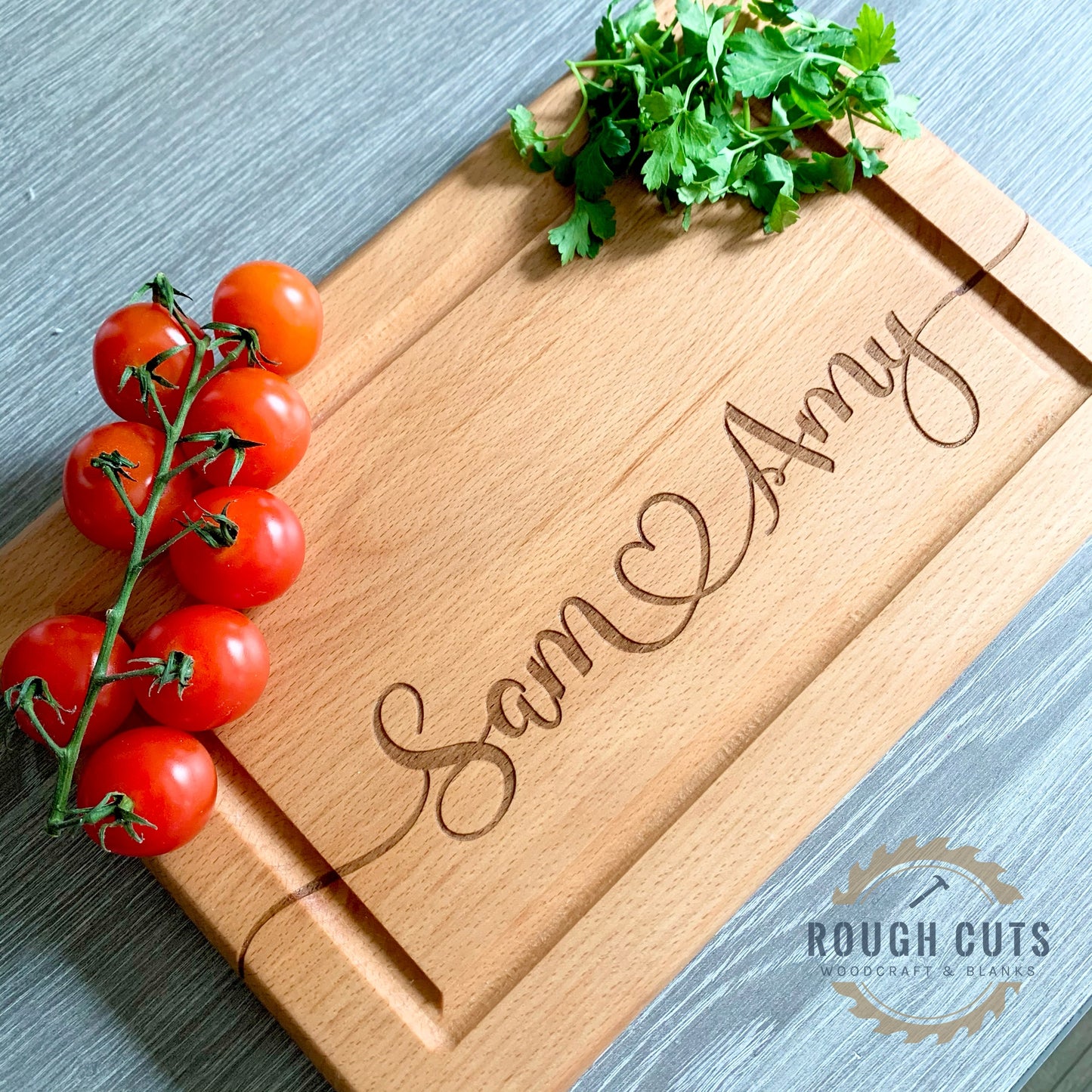 Couples Cutting Board, personalised chopping board