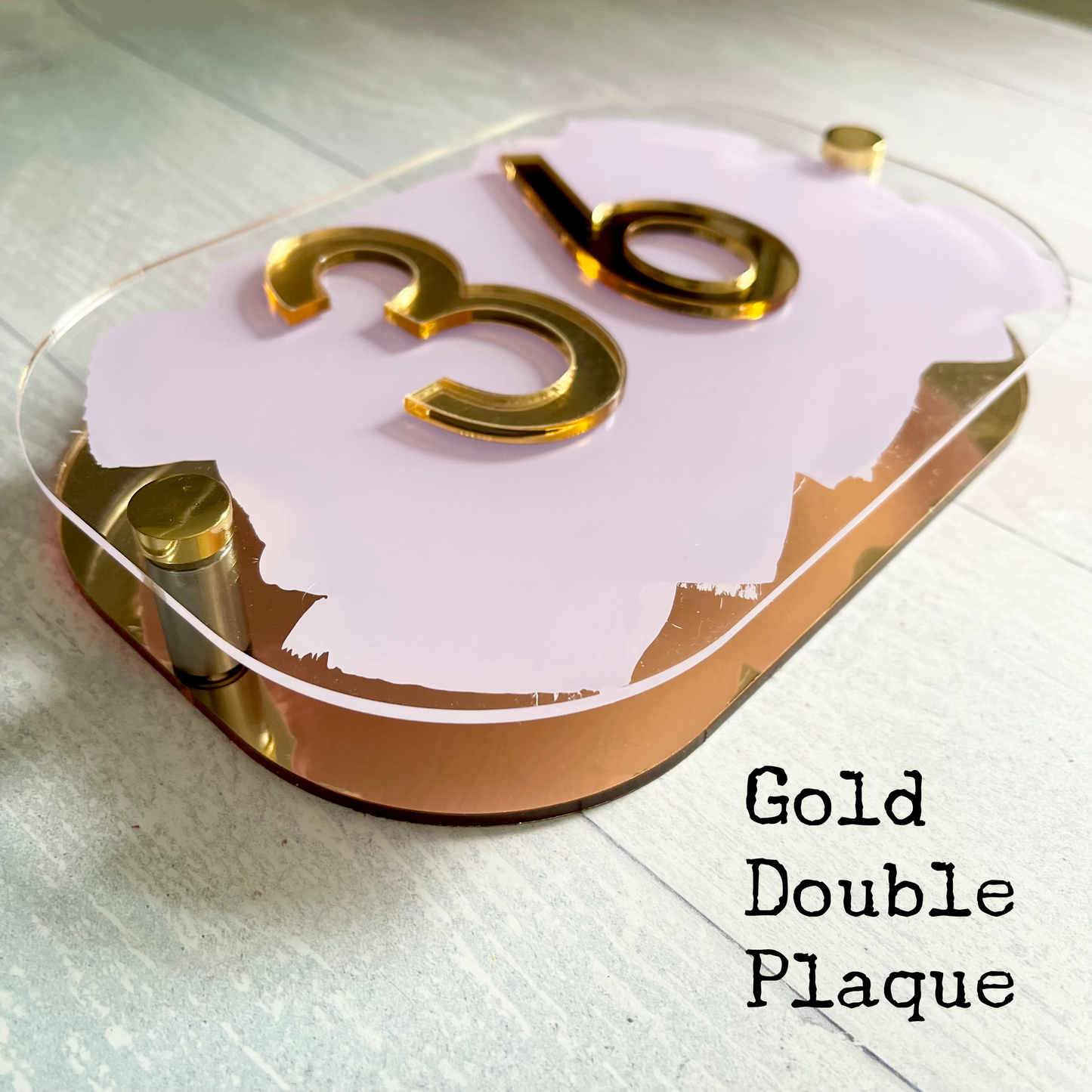 Lilac House Sign, custom address plaque