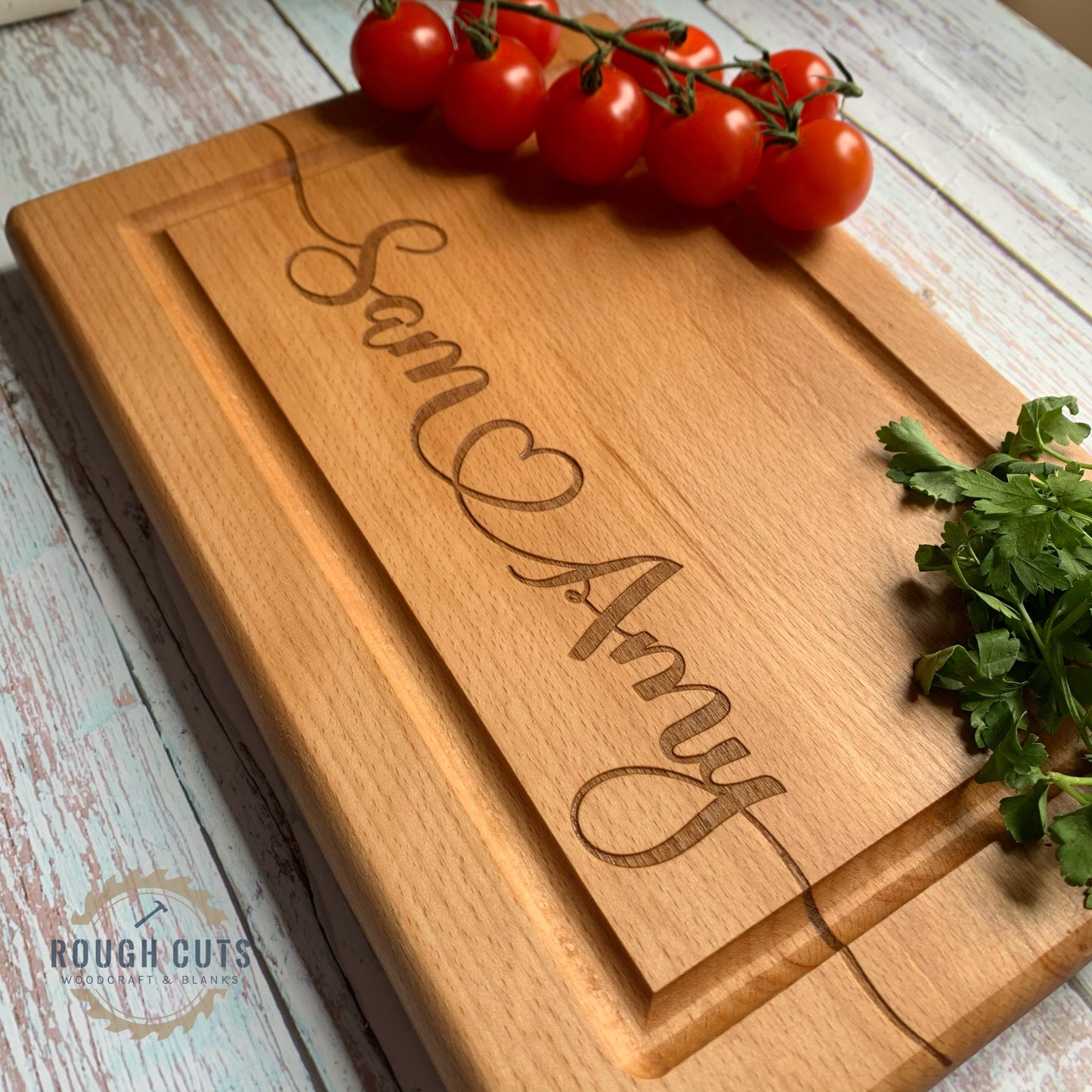 Couples Cutting Board, personalised chopping board
