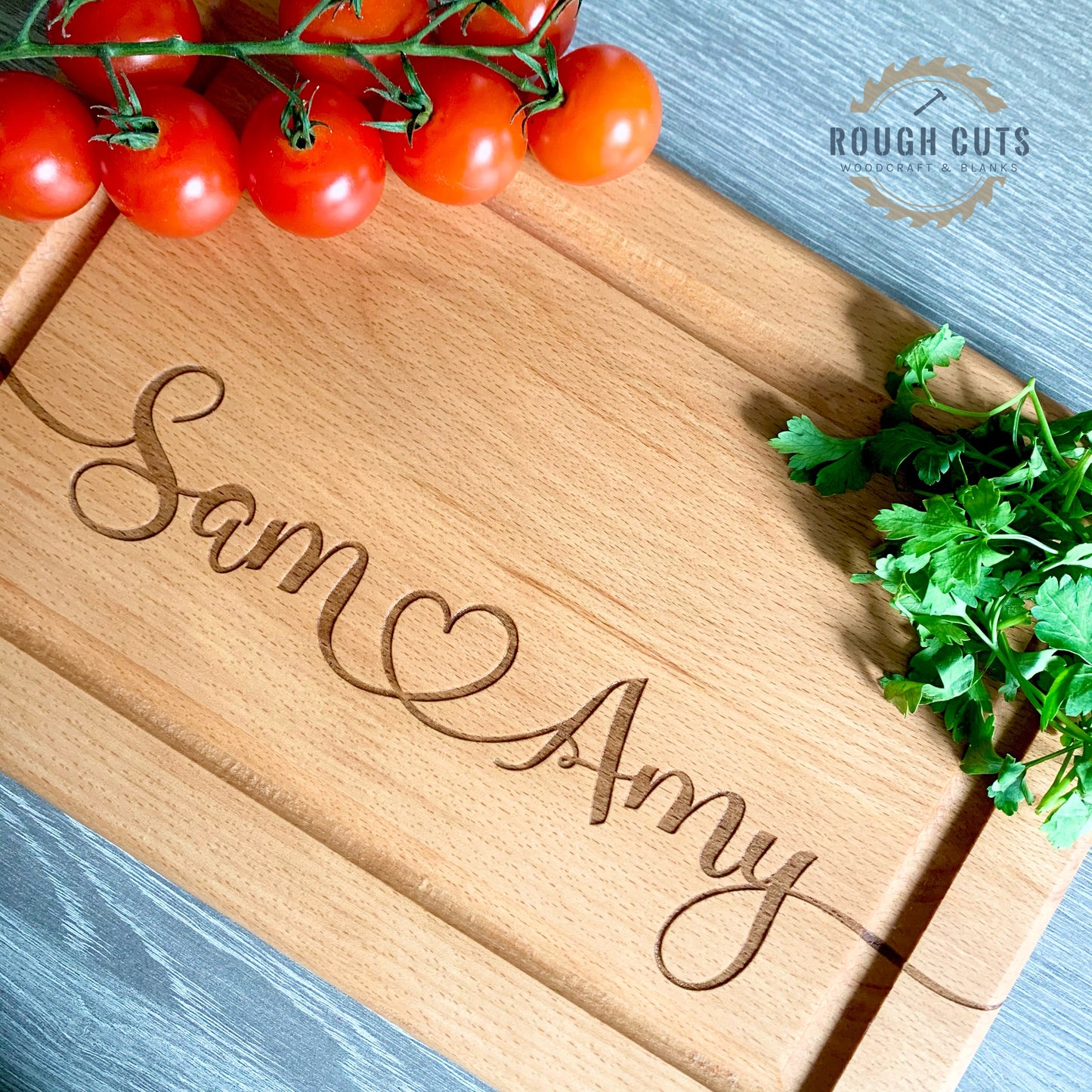 Couples Cutting Board, personalised chopping board