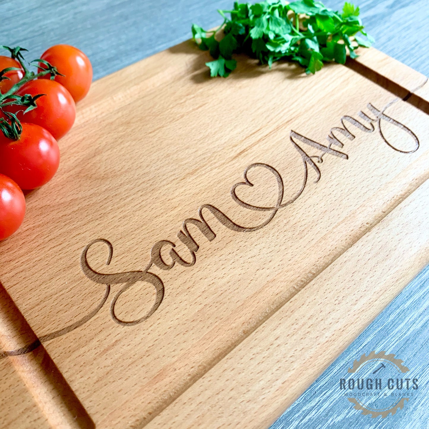 Couples Cutting Board, personalised chopping board