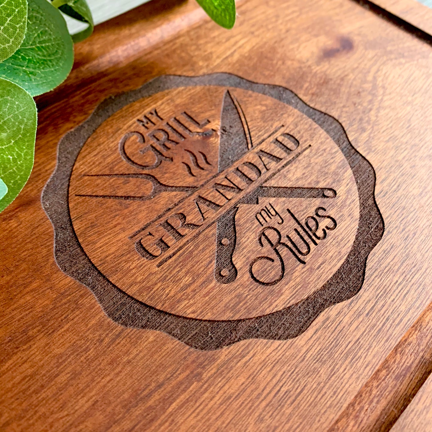 My Grill My Rules Cutting Board, personalised chopping board