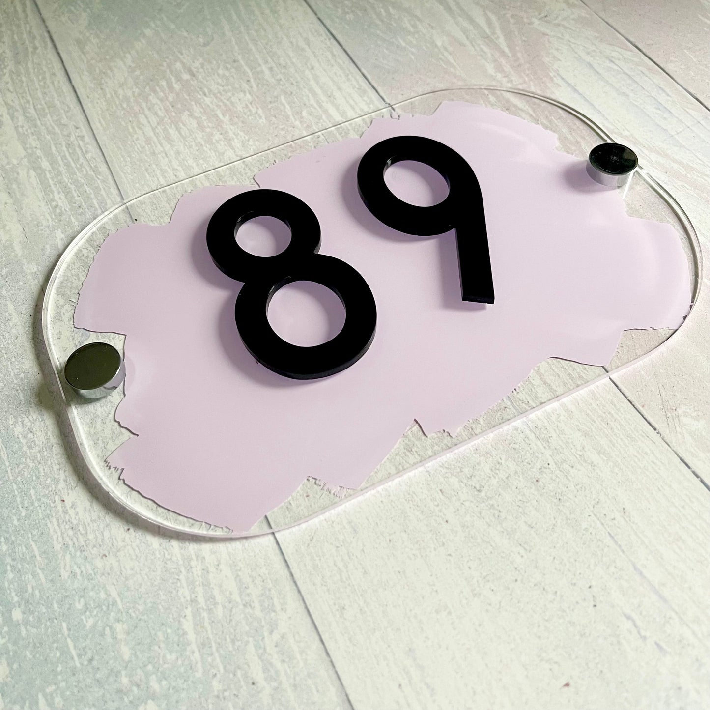 Lilac House Sign, custom address plaque