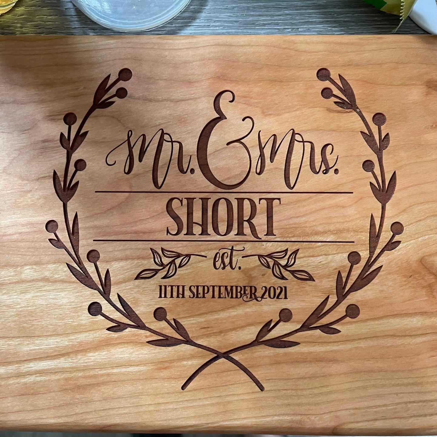 Mr & Mrs Cutting Board, personalised chopping board