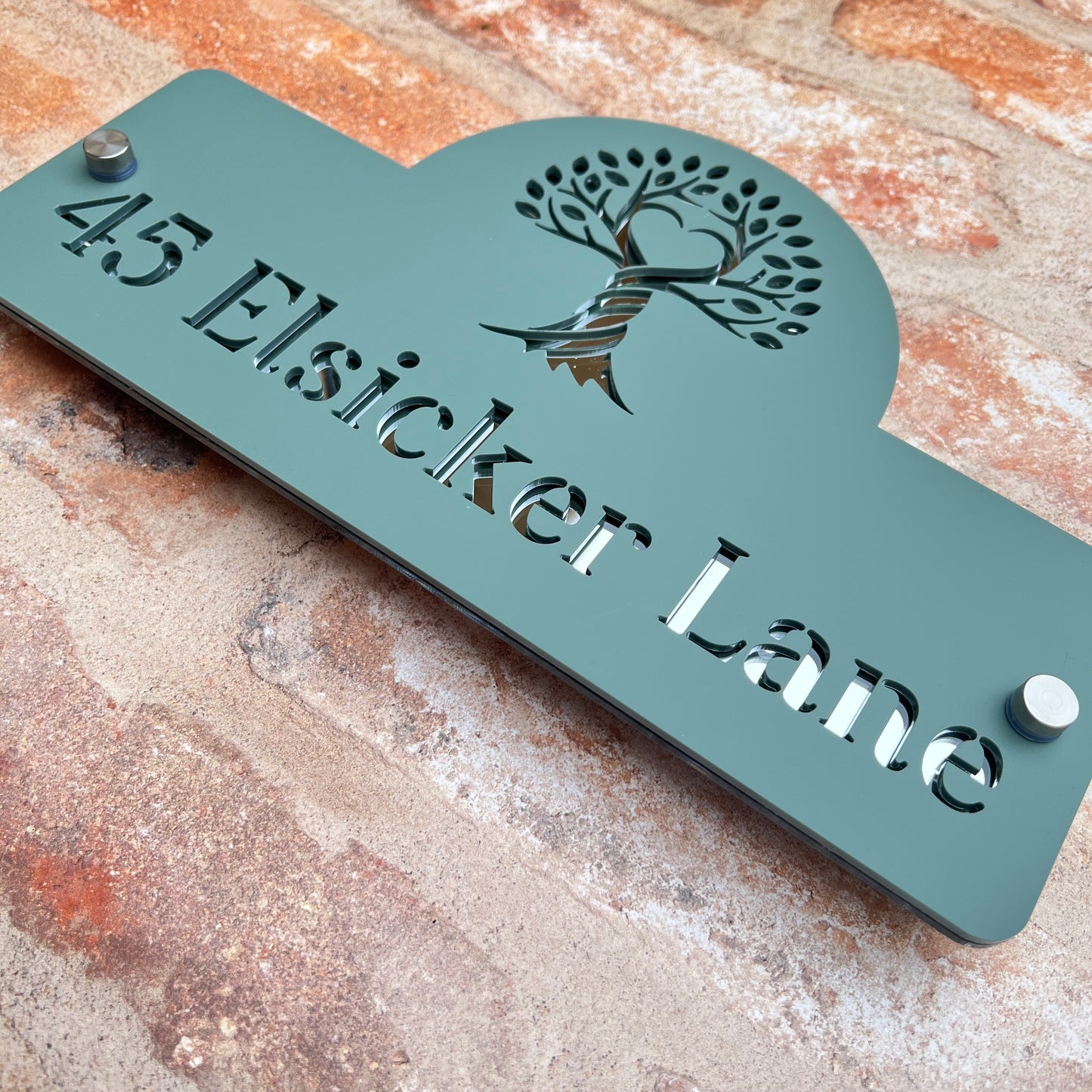 Family Tree House Sign, custom address plaque