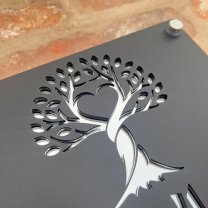 Tree of Life House Sign, custom address plaque
