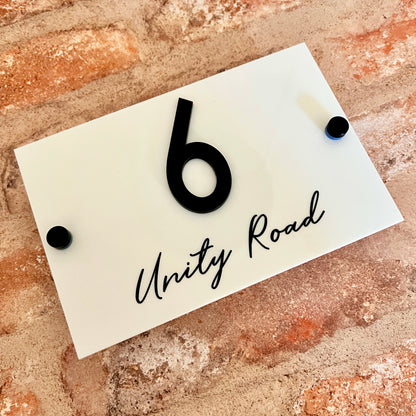 Classic House Sign, custom address plaque