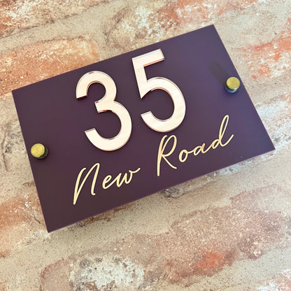 Classic House Sign, custom address plaque