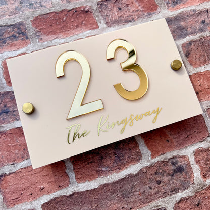 Classic House Sign, custom address plaque