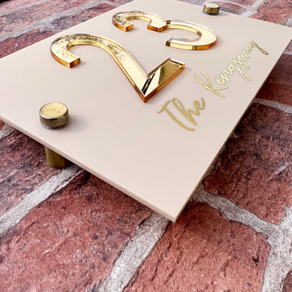 Classic House Sign, custom address plaque