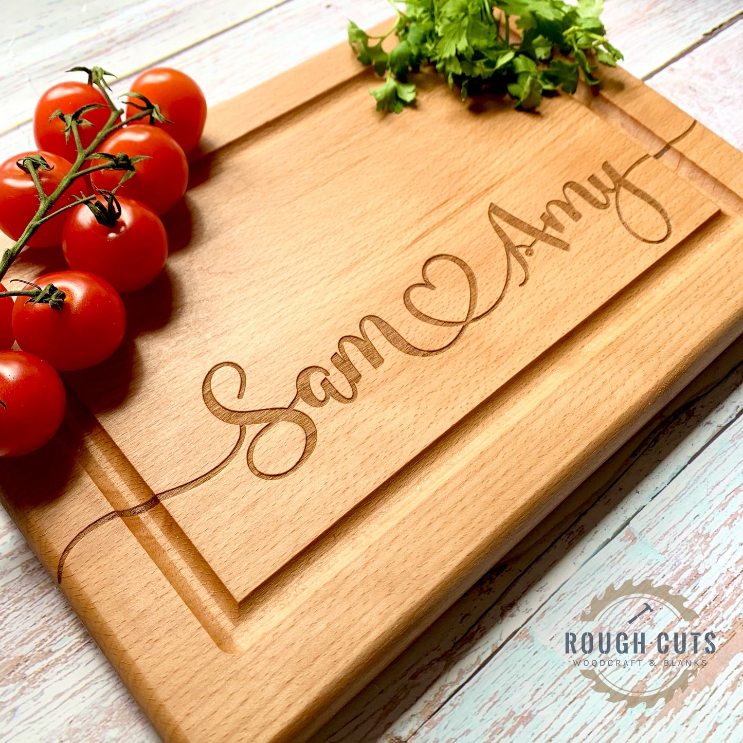 Couples Cutting Board, personalised chopping board