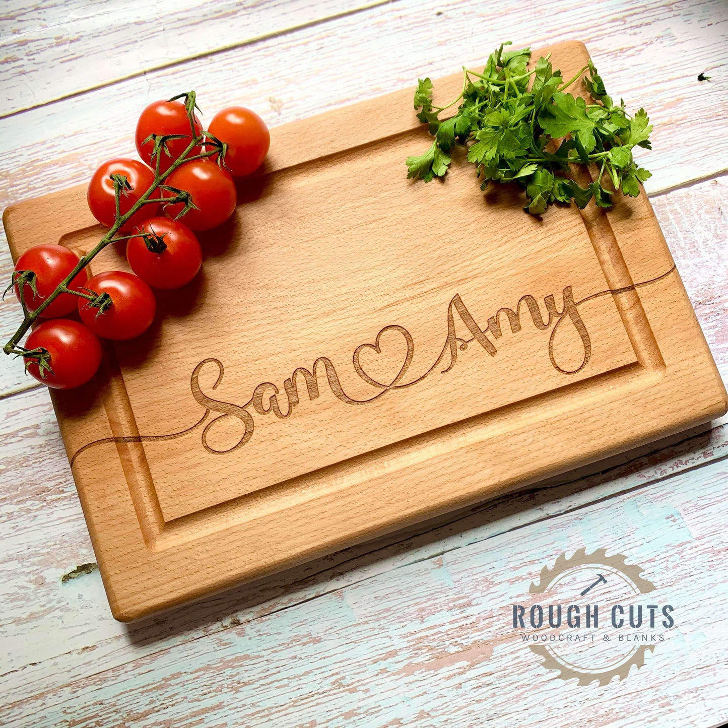 Couples Cutting Board, personalised chopping board