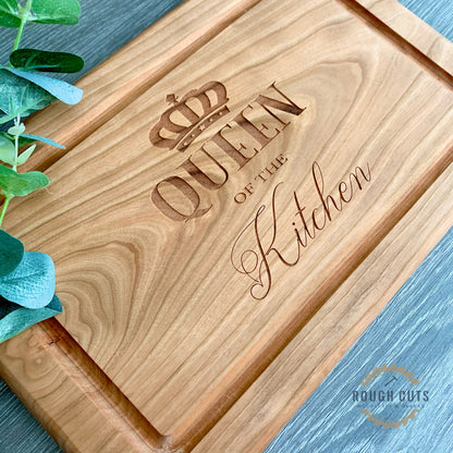 Queen of the Kitchen Cutting Board, personalised chopping board