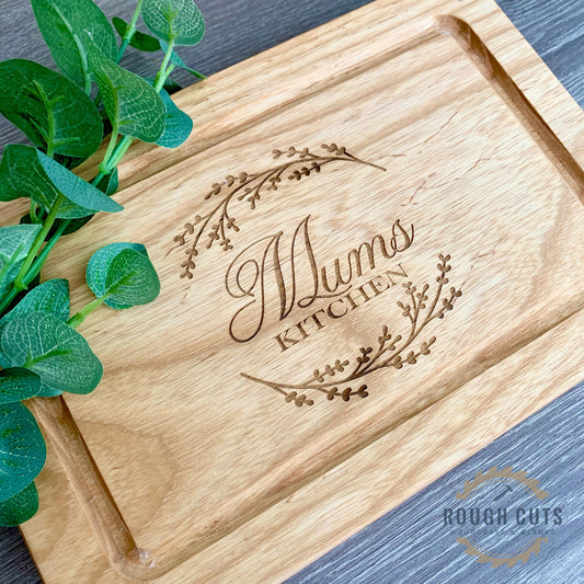 Mum's Kitchen Cutting Board, personalised chopping board